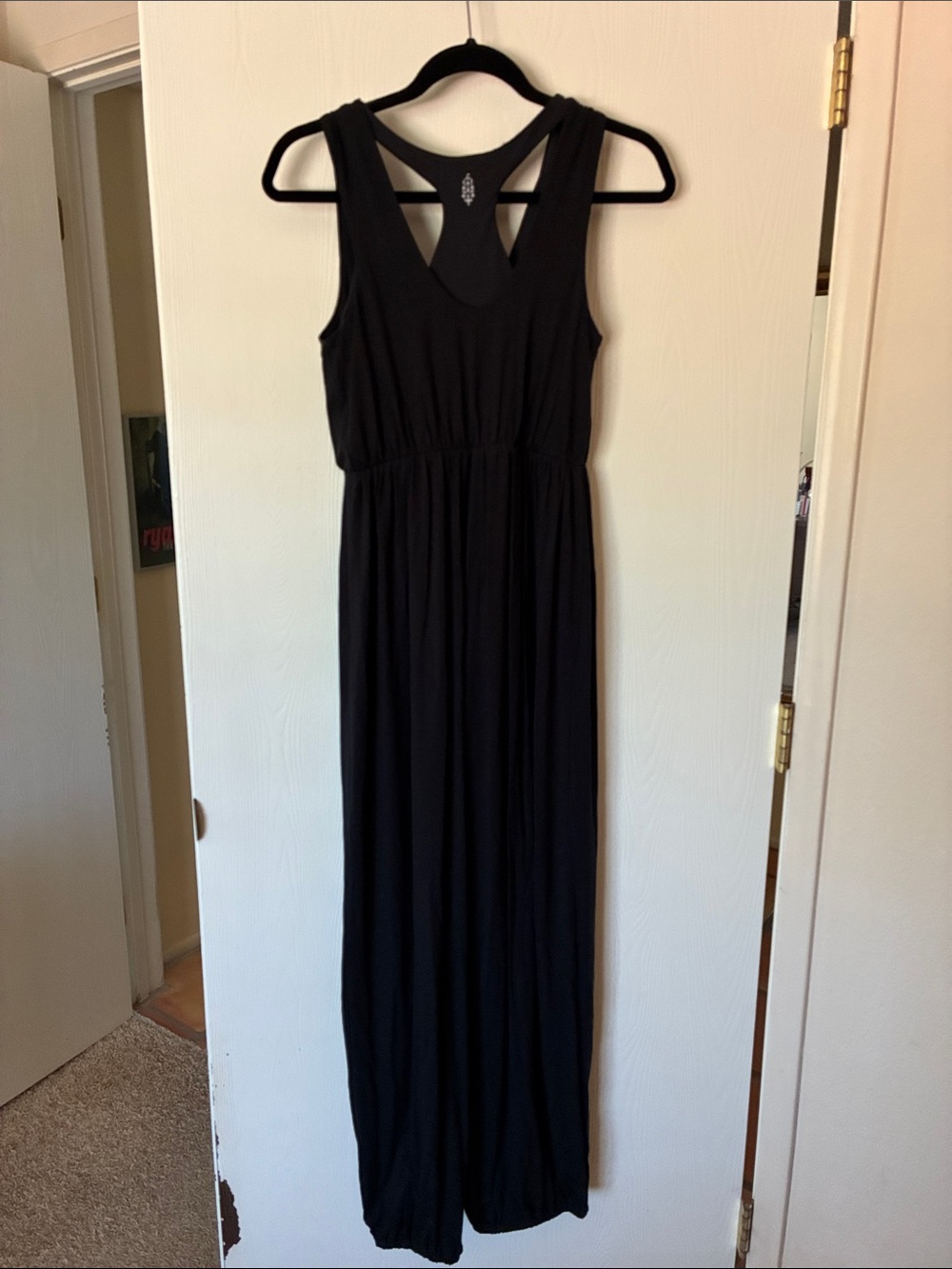 Free People Movement Black Sleeveless Wide-Leg Jumpsuit XS. NWOT - Picture 3 of 9